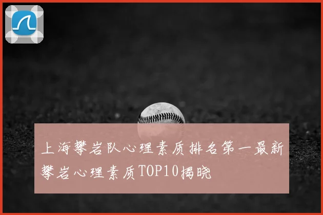 上海攀岩队心理素质排名第一最新攀岩心理素质TOP10揭晓